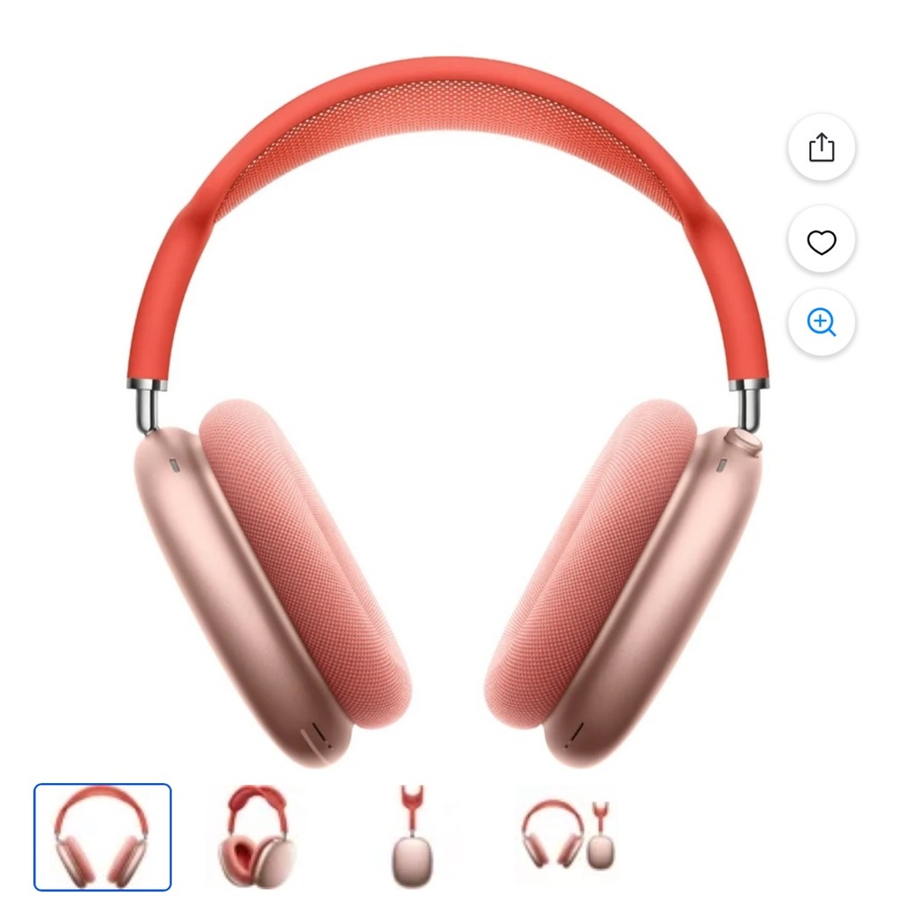 Apple Over-Ear Headphones - Pink and Silver